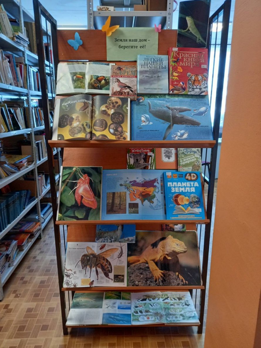 Книжная выставка «Виды экосистем» ждёт своих читателей и гостей в библиотеке БМУ КСЦ.